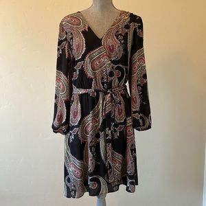 DR2 Midi Paisley Print Dress